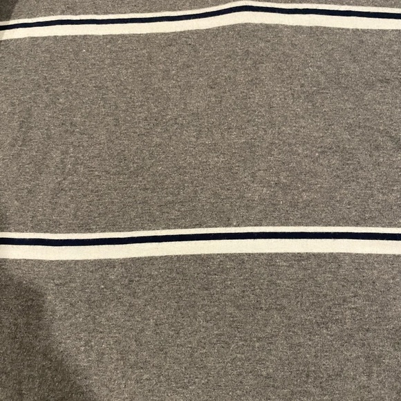 Vintage Y2K Steve & Barry's Gray Polo with White and Black Stripes Size XL - Picture 5 of 5